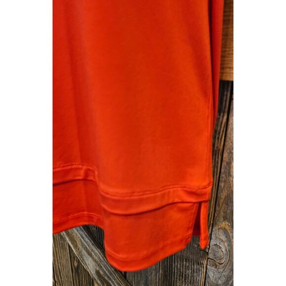Jones NY S Orange fall summer sleevless blouse career layering causual EUC top - Picture 3 of 7